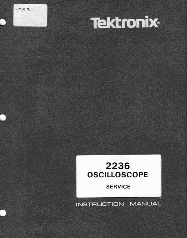 Product picture Tektronix 2236 Service Manual
