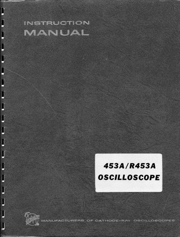 Product picture Tektronix 453A Service / Operating Manual