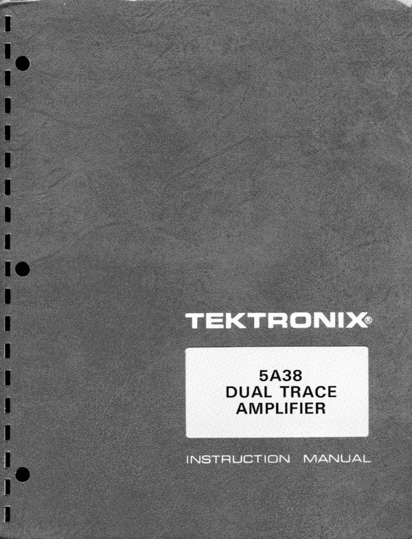 Product picture Tektronix 5A38 Op & Service Manual