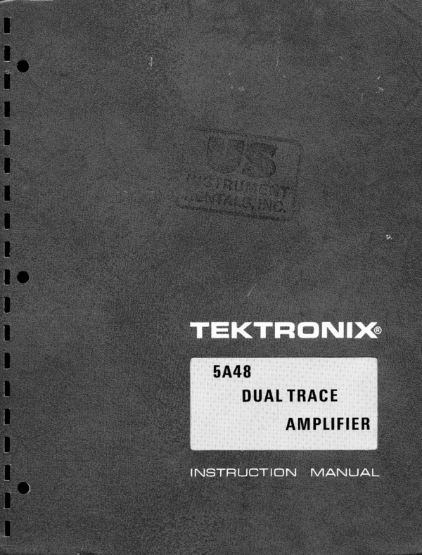 Product picture Tektronix 5A48 Op & Service Manual