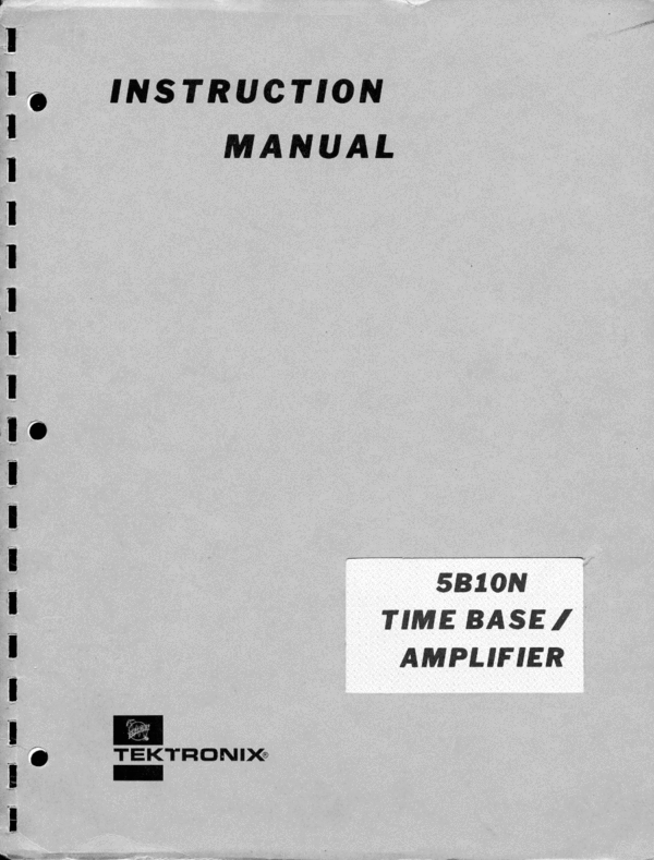 Product picture Tektronix 5B10N Op & Service Manual