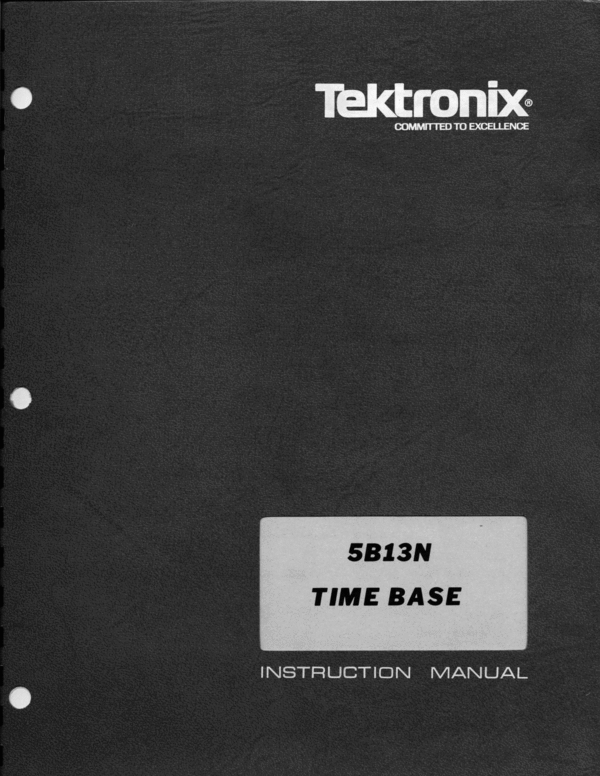 Product picture Tektronix 5B13N Op & Service Manual