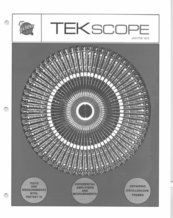 Product picture Tektronix Tekscpe Jan-Feb 1973 Issue