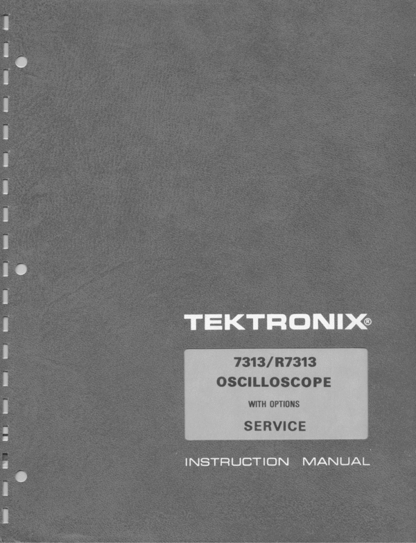 Product picture Tektronix 7313 Service Manual