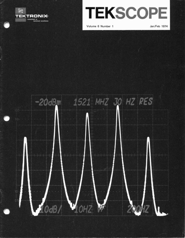 Product picture Tektronix TekScope 1974 Jan-Feb Issue