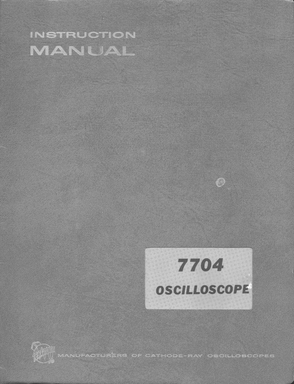 Product picture tektronix 7704 Service Manual