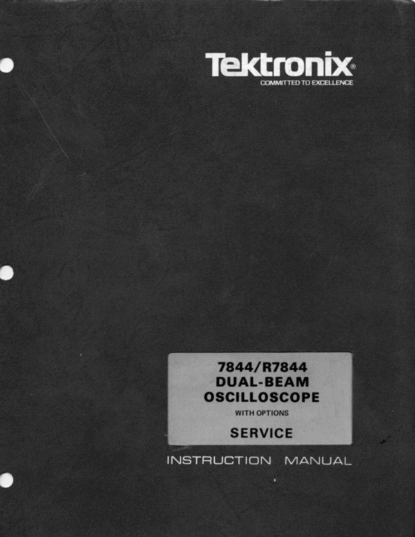Product picture Tektronix 7844 Service Manual